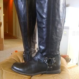 Frye Harness Tall Leather Boots